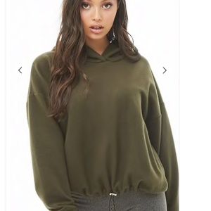 Forever 21 Drawstring fleece hoodie